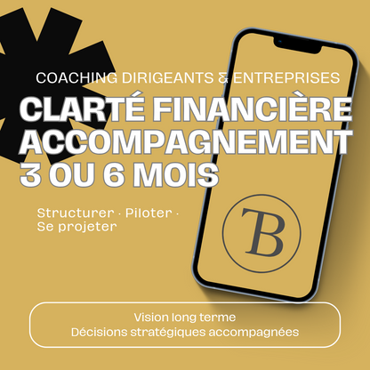 Coaching financier dirigeants & entreprises | Accompagnement 3 ou 6 mois